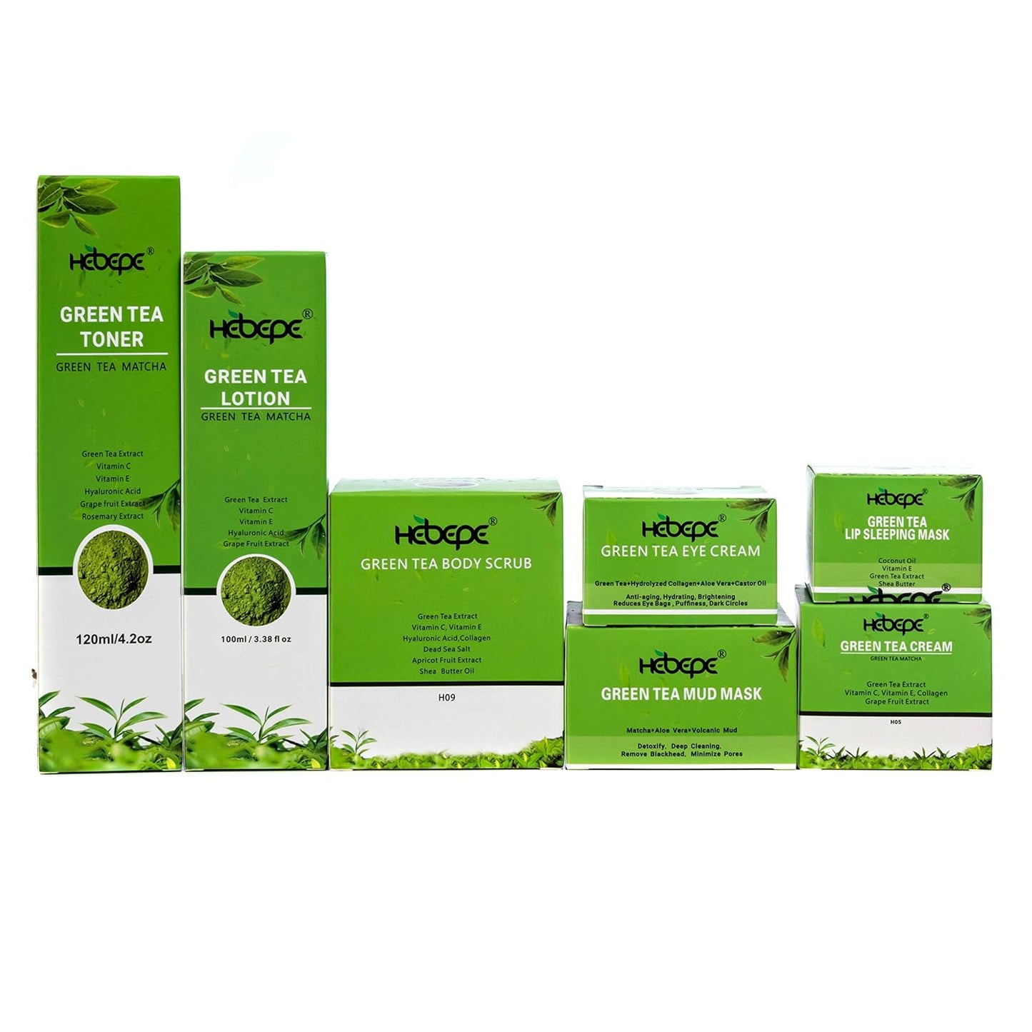 Green Tea Matcha Mud Mask with Aloe Vera, Deep Cleansing, Hydrating, and Relaxing Volcanic Clay Facial Mask, 3.53 Oz/100G