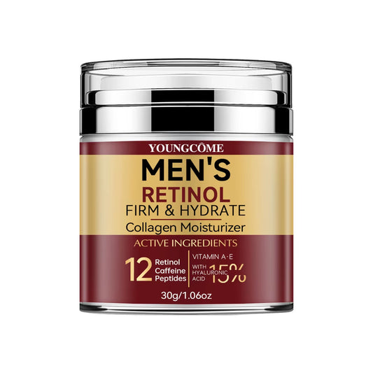 Men'S Retinol Firming Face Cream Skincare Moisturizing Collagen Brightening Smooth Wrinkles Facial Face Men Skin Care Treatment
