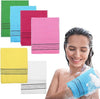 6 Pcs Korean Exfoliating Washcloth, Asian Exfoliating Mitt Bath Glove Washcloth Colorful Exfoliating Cloth Skincare Exfoliating Scrub Bath Cloth for Removing Dry Dead Skin (6 Colors)