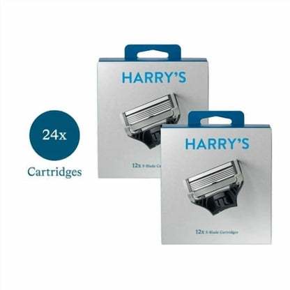 (2 Pack)  Men'S Razor Blade Refill Cartridges, 12 Count
